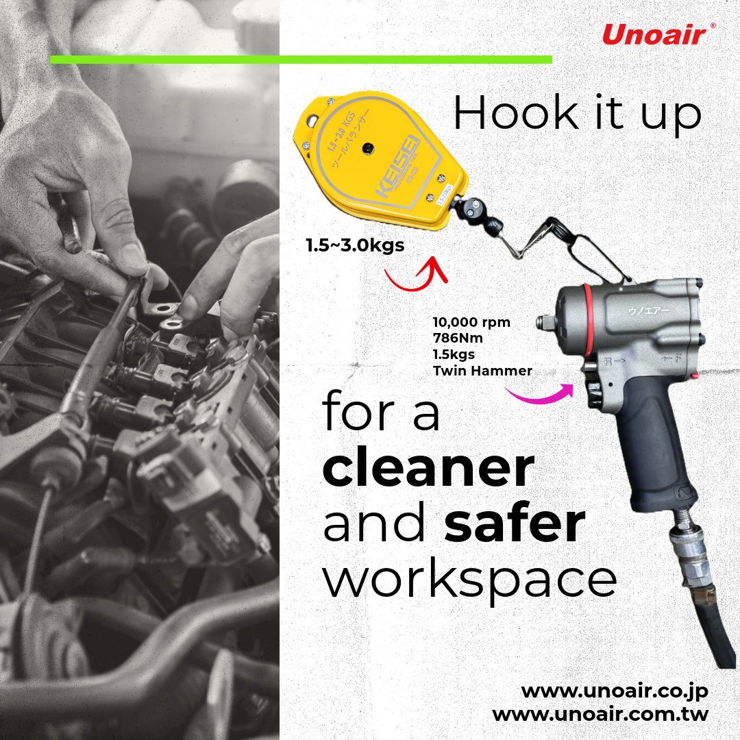 unoair air pneumatic tool compressor